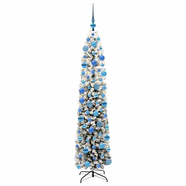 vidaXL Albero di Natale artificiale con 300 LED Verde 180 cm