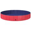 vidaXL Piscina per Cani &Oslash;200 x 30 cm PVC Spesso Rosso