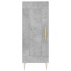 vidaXL Credenza Grigio Cemento 34,5x34x180 cm in Legno Multistrato