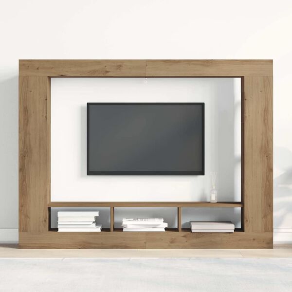 vidaXL Mobile TV rovere artigianale 152 x 22 x 113 cm
