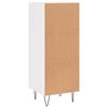 vidaXL Credenza Bianco Lucido 34,5x34x90 cm in Legno Multistrato