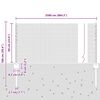 vidaXL Recinzione con Posto Grigio 0,6 x 25 m Acciaio e PVC