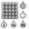 vidaXL Set di Palline di Natale 100 pz Grigio 4 cm Polistirolo