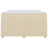 vidaXL Struttura del letto con materasso Crema 120 x 200 cm Tessuto