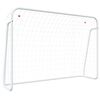 vidaXL Porta da Calcio con Rete Bianca 214x75x152cm Acciaio Poliestere