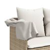 vidaXL Lettino Prendisole con Cuscini Beige&nbsp;in Polyrattan