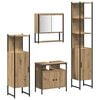 vidaXL Set di mobili per il bagno 4 pz Rovere artigianale