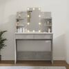 vidaXL Toeletta con LED Grigio Cemento 96x40x142 cm
