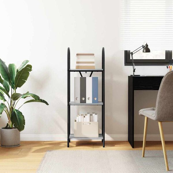vidaXL Libreria Grigio Sonoma 40 x 30 x 109 cm Legno multistrato