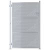 vidaXL Cancello da giardino 85 x 144 cm Acciaio Inox Bloccabile
