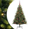 vidaXL Albero di Natale Artificiale Pieghevole 150 LED Verde 120 cm