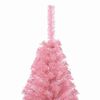 vidaXL Albero di Natale artificiale con luci integrate Rosa 150 cm PVC