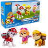 Paw Patrol Gioco Set di Personaggi Marshall/Skye/Rubble