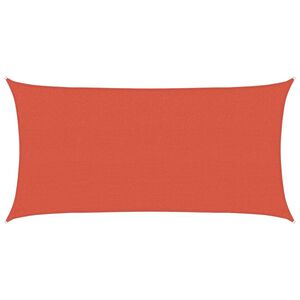 vidaXL Vela Parasole 160 g/m&sup2; Terracotta 2x3,5 m in HDPE