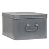 LABEL51 Scatola Portaoggetti Media 35x27x18 cm XL Grigio Anticato
