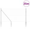 vidaXL Palo della recinzione Argento 25 x 1,4 m (rete 50 mm) Acciaio