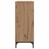vidaXL Credenza Rovere artigianale 79,5 x 33 x 82 cm Legno multistrato