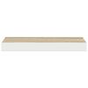vidaXL Scaffale a Parete Rovere e Bianco 50x23x3,8 cm in MDF