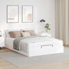 vidaXL Struttura letto con materasso con materasso 2 pcs Bianco PVC