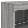 vidaXL Credenza con Luci LED Grigio Sonoma 81x37x67 cm