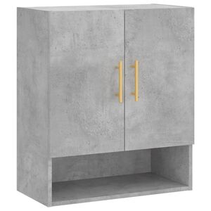 vidaXL Armadietto a Muro Grigio Cemento 60x31x70 cm Legno Multistrato