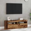 vidaXL Mobili Porta TV con LED 2 pz Legno Antico in Legno Multistrato