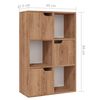 vidaXL Libreria Rovere Marrone 60x27,5x88 cm in Legno Multistrato