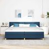 vidaXL Letto a molle con materasso Blu 200 x 200 cm Poliestere