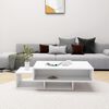 vidaXL Tavolino da Salotto Bianco 102x55x42 cm Legno Legno Multistrato