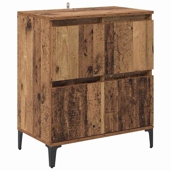 vidaXL Sideboards 3 pcs Legno vecchio 60 x 35 x 70 cm