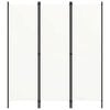vidaXL Paravento a 3 Pannelli Bianco 150x180 cm