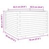 vidaXL Fioriera da Giardino 70x70x49,5 cm in Legno Massello di Douglas