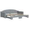 vidaXL Divano Letto con Letto Estraibile Grigio Chiaro 90x200 Tessuto
