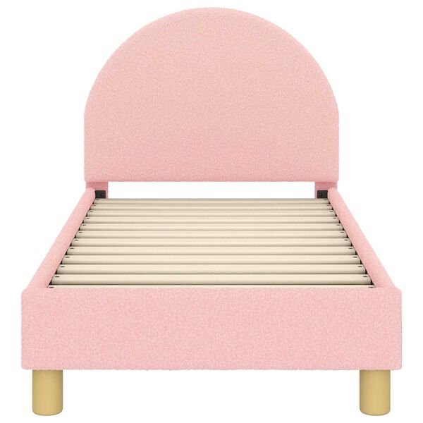 vidaXL Struttura letto per bambini con testata Rosa 70 x 140 cm