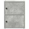 vidaXL Libreria Grigio Cemento 40x24x52 cm in Legno Multistrato