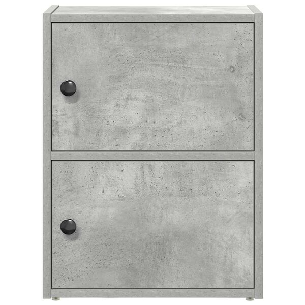 vidaXL Libreria Grigio Cemento 40x24x52 cm in Legno Multistrato