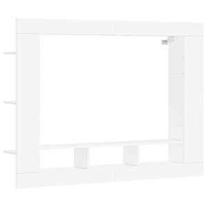 vidaXL Mobile Porta TV Bianco 152x22x113 cm in Legno Multistrato