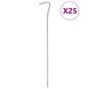 vidaXL Picchetti per Tenda 25 pz 23 cm &Oslash;4 mm in Acciaio Zincato