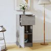 vidaXL Credenza Grigio Cemento 30x30x70 cm in Legno Multistrato