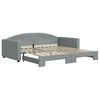 vidaXL Divano Letto con Letto Estraibile Grigio Chiaro 100x200 Tessuto
