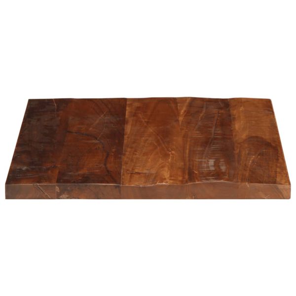 vidaXL Piano Tavolo 40x40x2,5 cm Quadrato Legno Massello di Recupero