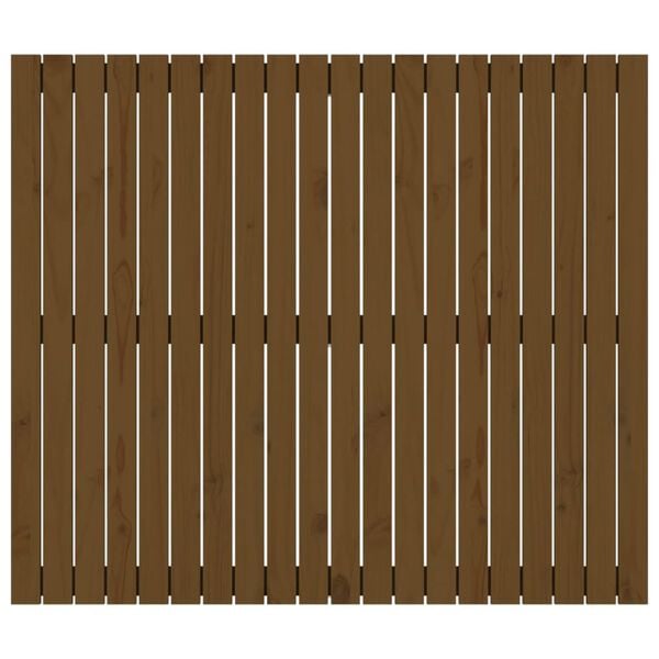 vidaXL Testiera da Parete Ambra 127,5x3x110 cm Legno Massello di Pino