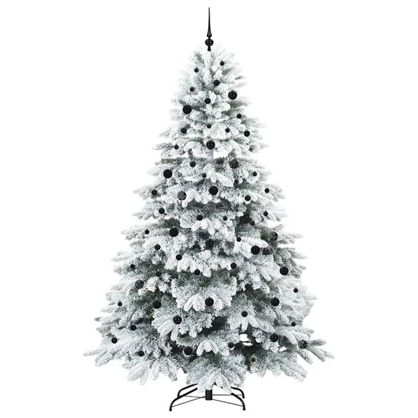 vidaXL Albero di Natale artificiale con 300 LED Bianco 240 cm PE e PVC