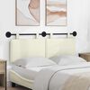 vidaXL Testata appesa Crema 150 x 55 x 5 cm Tessuto in Cords