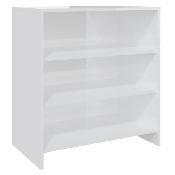 vidaXL Credenza Bianco Lucido 70x40,5x75 cm in Truciolato