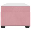vidaXL Struttura del letto con materasso Rosa 80 x 200 cm Tessuto