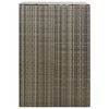 vidaXL Copribidone Singolo Grigio 70x80x117 cm in Polyrattan