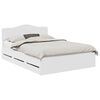 vidaXL Struttura del letto Bianco 160 x 200 cm Legno Ingegnerizzato