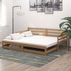 vidaXL Dormeuse Estraibile 2x(90x200) cm Ambra Legno Massello di Pino