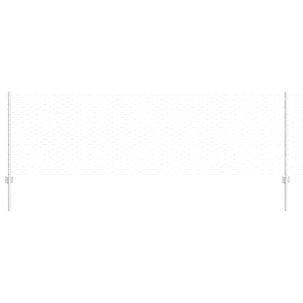 vidaXL Recinzione con Posto Argento 0,8 x 50 m Acciaio